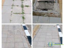 Apa Kabar Padang Rancak, Baru Sebulan Trotoar Jalan Perintis Kemerdekaan Sudah Rusak, Tri Hadiyanto : Kita Perbaiki