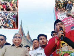 Demo di DPRD Sumbar Berlangsung Damai, Mahasiswa, Ojol, hingga Emak-emak Berorasi, Bubarkan Diri usai Tuntutan Diteken Wakil Rakyat