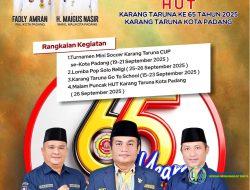 Taruna Kota Padang Menyemarakkan Hari Ulang Tahun Ke 65 Tahun, Wujudkan Pemuda Mandiri, Tangguh, dan Inovatif Menuju Padang Smart City