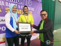 Laga Final Kejuaraan Tenis Komunitas Piala Kapolda Sumbar Hingga Dinihari, Ini Para Juaranya*