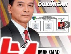 Zuhardiman Calon Nomor Urut 3 Pilwana Nagari Kambang Barat, Siap Membangun kampung Halaman.