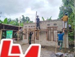 TNI Manunggal Membangun Desa (TMMD) ke -127, melaksanakan rehabilitasi Rumah Tidak Layak Huni (RTLH) pada warga kurang Mampu