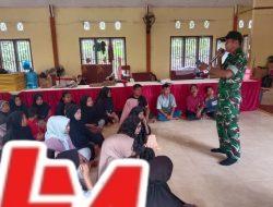 Personel Satgas TMMD Ke-127 Tahun 2026 Kodim 0311/Pessel menggelar sosialisasi mitigasi bencana alam kepada Masyarakat
