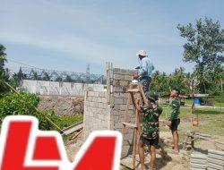 Walau Dalam Keadaan Berpuasa Semangat Prajurit TNI Tak Pernah Padam, Dalam membangun MCK dan Air Bersih  Buat Masyarakat Nagari Koto Barapak