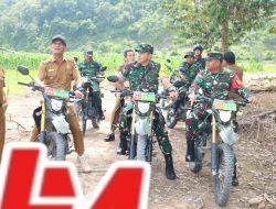Kendarai Motor Trail, Brigjen TNI Gusti Wardana dan Dandim Tinjau Pembukaan Jalan.