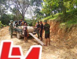Tidak Terasa Pembukaan Jalan Baru oleh Satgas TMMD dan Warga, Memasuki Tahap Fhinising