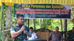 Dandim 0311/ Pessel Resmikan Jembatan Perintis Garuda, Dukung Mobilitas Warga.