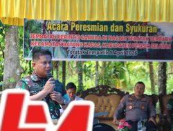 Dandim 0311/ Pessel Resmikan Jembatan Perintis Garuda, Dukung Mobilitas Warga.