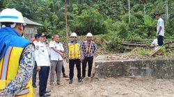 Perletakan Batu Pertama Pembangunan Jembatan Gantung Koto Pulai di Kecamatan Lengayang, 29 April 2026