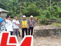 Perletakan Batu Pertama Pembangunan Jembatan Gantung Koto Pulai di Kecamatan Lengayang, 29 April 2026