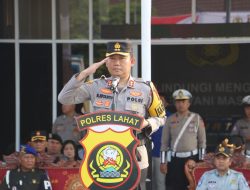 Kapolres Lahat Pimpin Upacara Gelar Pasukan Ops Patuh Musi 2026, Polres Lahat
